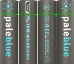 Pale Blue Li-Ion Ladattavat Aa-Paristot, 4 Kpl