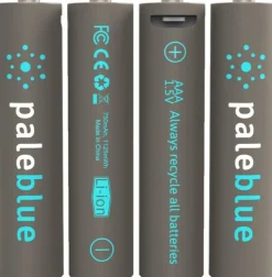 Pale Blue Li-Ion Ladattavat Aaa-Paristot, 4 Kpl