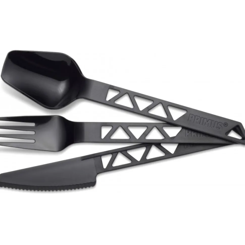 Primus Lightweight Trailcutlery -Ruokailuvälineet, Musta