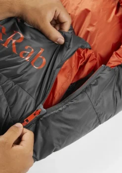 Rab Ascent 500 Left Zip -5°C Untuvamakuupussi, Pitka Malli, Graphene Unisex