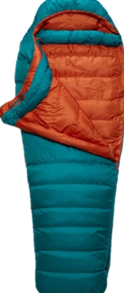 Rab Ascent 500 Untuvamakuupussi, Naisten Malli, -5°C Marina Blue