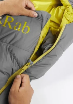 Rab Ascent Pro 400 Untuvamakuupussi, Pitka Malli, Granite