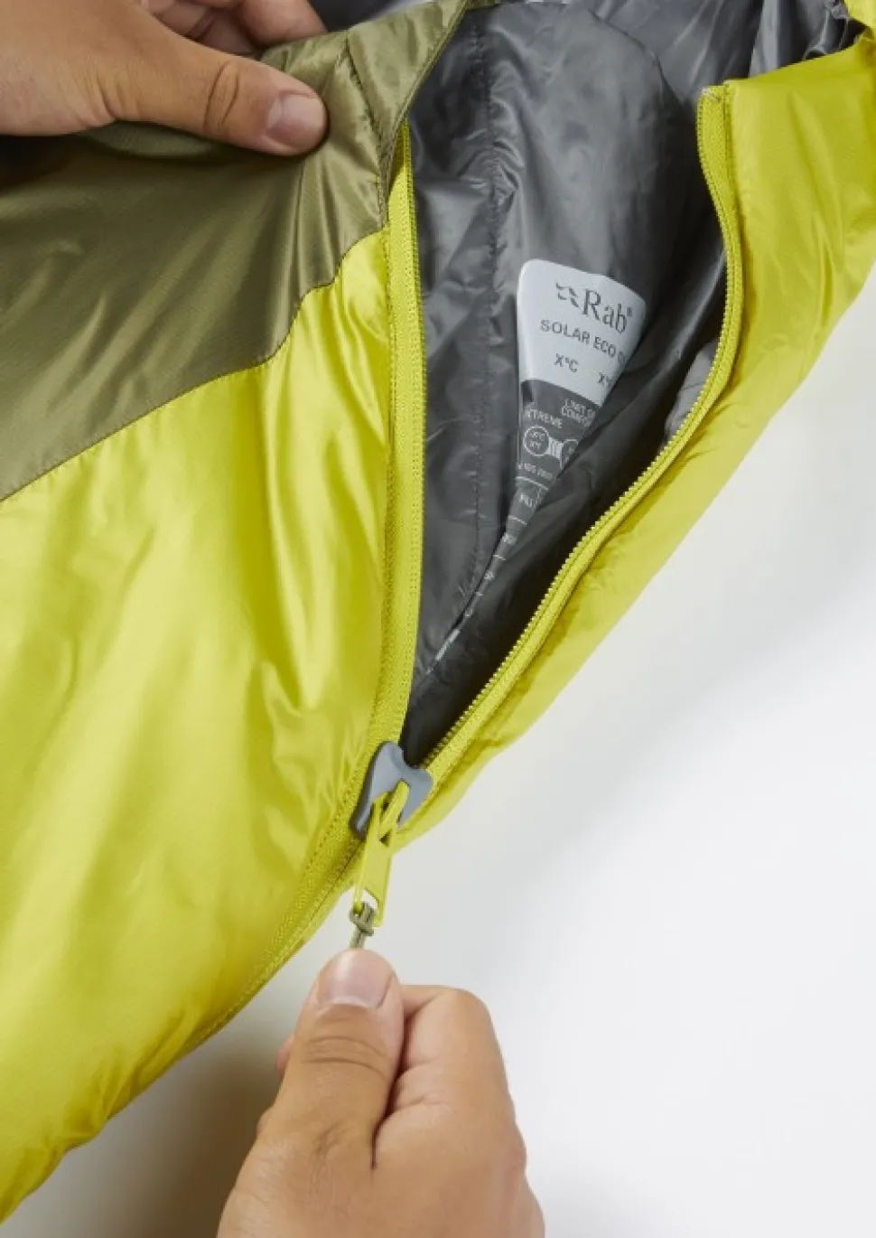 Rab Solar Eco 0 5°C Makuupussi, Chlorite Green Unisex
