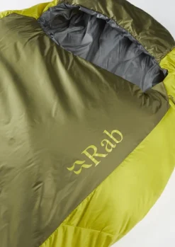 Rab Solar Eco 0 Makuupussi, Pitka Malli, 5°C Chlorite Green