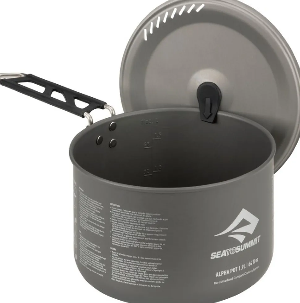 Sea To Summit Alpha Pot Kestava Ja Kevyt Kattila, 1,9 L