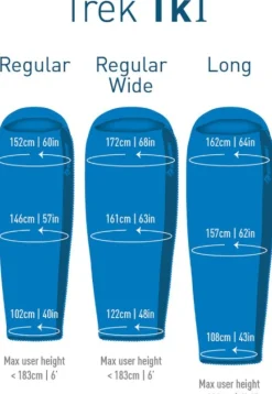 Sea To Summit Sleepbag Down Trek Tki -1°C Long Blue Unisex