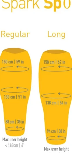 Sea To Summit Sleeping Bag Down Spark Sp0 9°C Regular Unisex