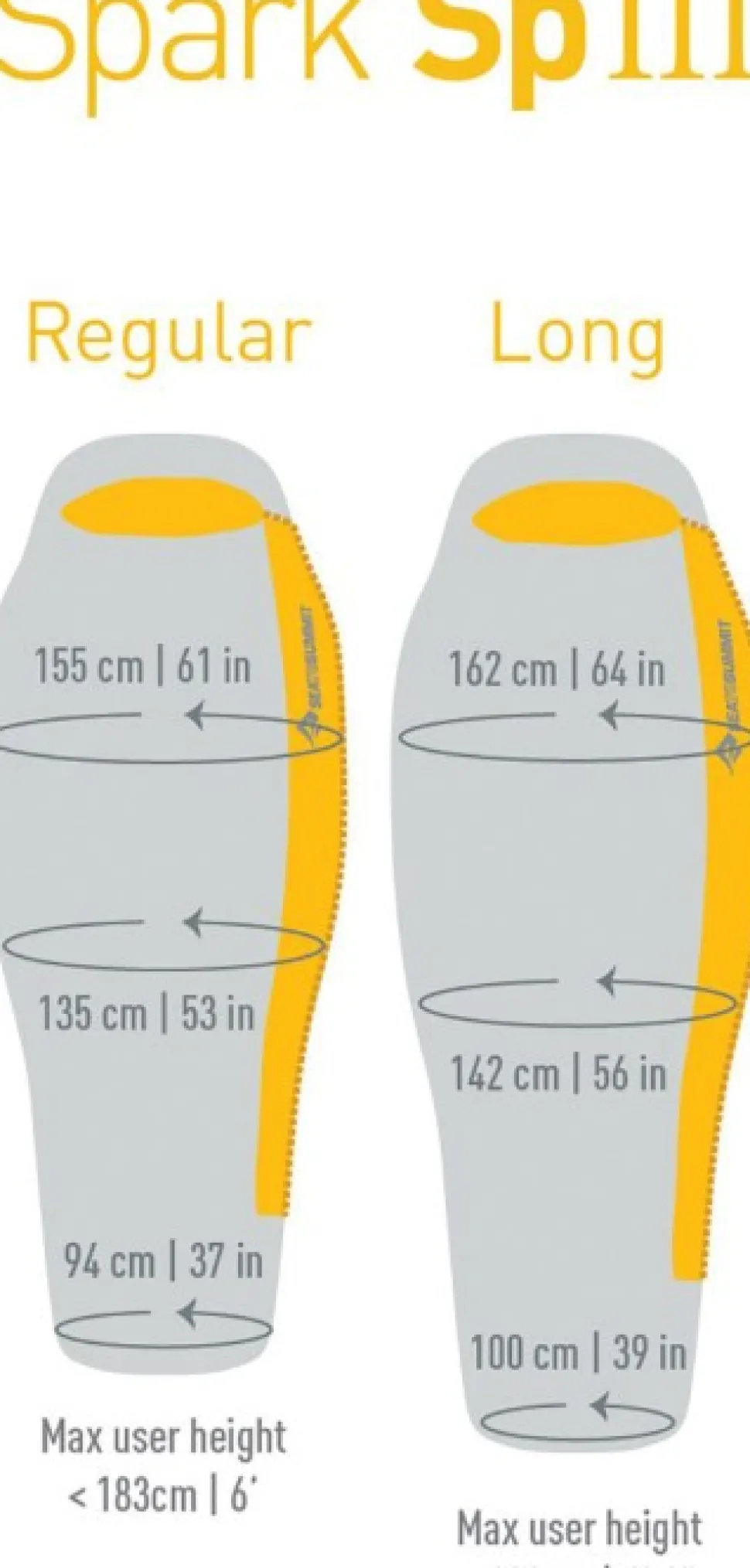 Sea To Summit Sleeping Bag Down Spark Spiii -8°C Regular Unisex