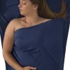 Sea To Summit Sleepliner Cotton Premium Mummy Navy Blue