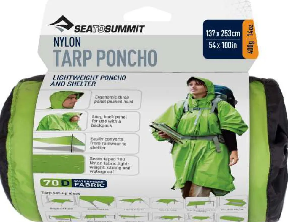 Sea To Summit Tarp Poncho Nylon Green