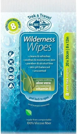 Sea To Summit Wilderness Wipes Xl 8-Pack
