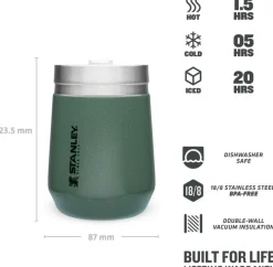 Stanley The Everyday Go Tumbler Termosmuki, 0,29 L, Harmaavihrea