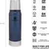 Stanley The Legendary Classic Bottle 0,75 L Termospullo, Tummansininen