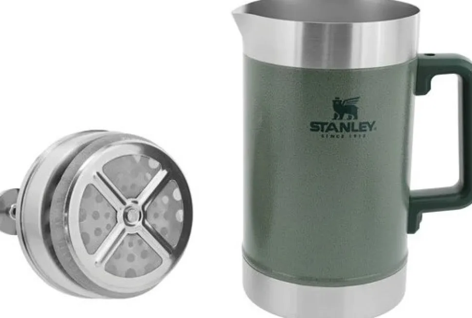 Stanley The Stay-Hot French Press Kahvitermos, 1,4 L, Harmaavihrea