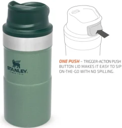 Stanley The Trigger-Action Travel Mug 0.25L Hammertone Green