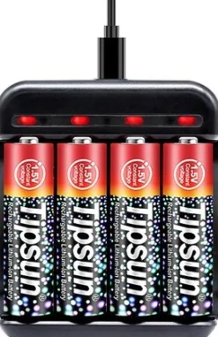 Tipsun 1.5V Aa Ladattava Akkupaketti, Lithium-Ion