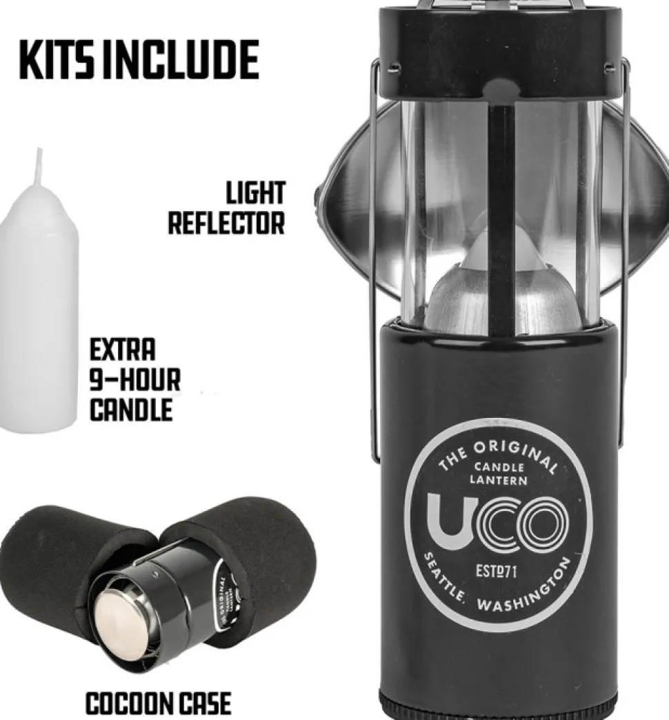 Uco Original Kynttilalyhtysetti, Harmaa