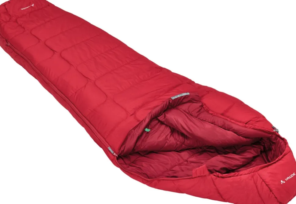 Vaude Sioux 800 Syn -Makuupussi Tummanpunainen