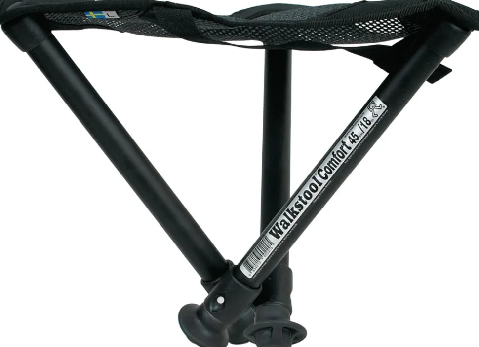 Walkstool Comfort Retkituoli, Musta, 45 Cm
